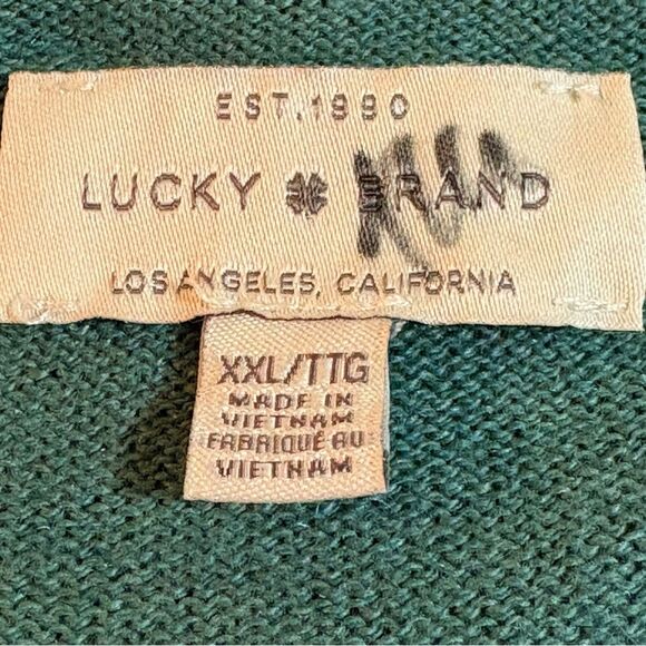 Lucky Brand Knit Sweater Women’s XXL Green. - Picture 10 of 12